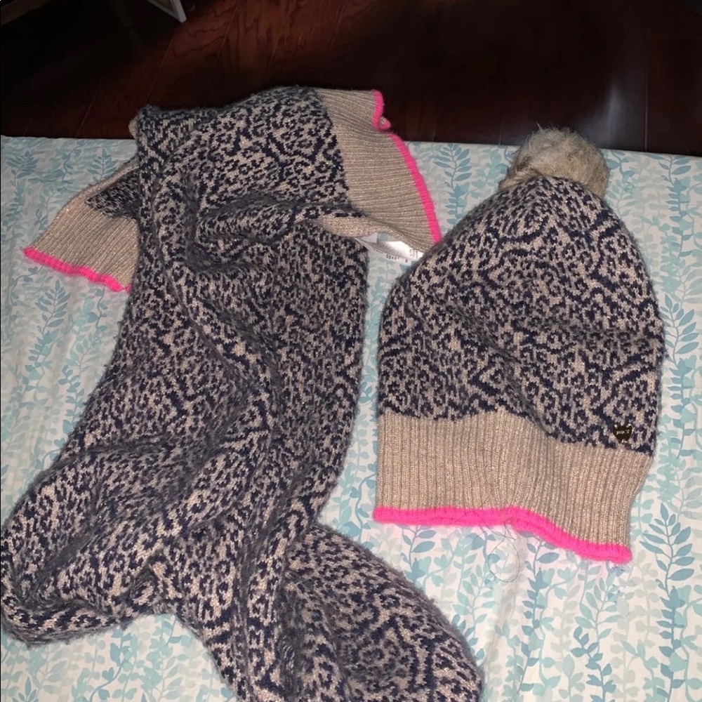 Cheetah Scarf and Beanie